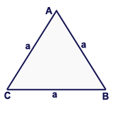 aire d'un triangle quilatral