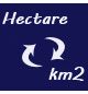 Conversion hectare km2