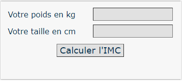 calcul IMC
